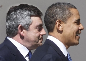 Duo pro londýnský summit G20: Brown a Obama.